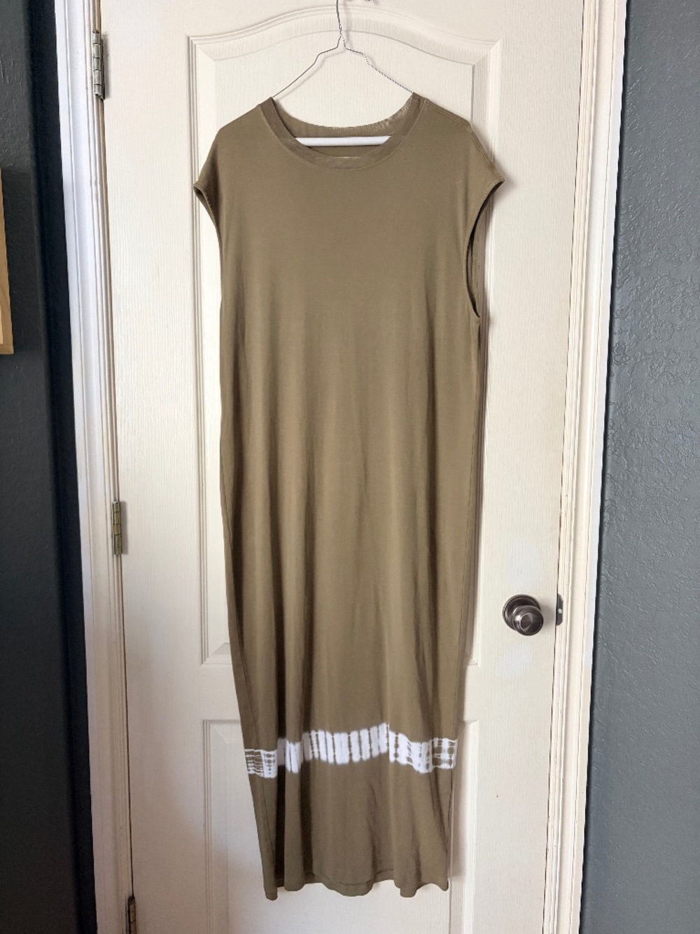 Raquel Allegra Green Sleeveless Column Maxi Dress, Size 3 (Large)